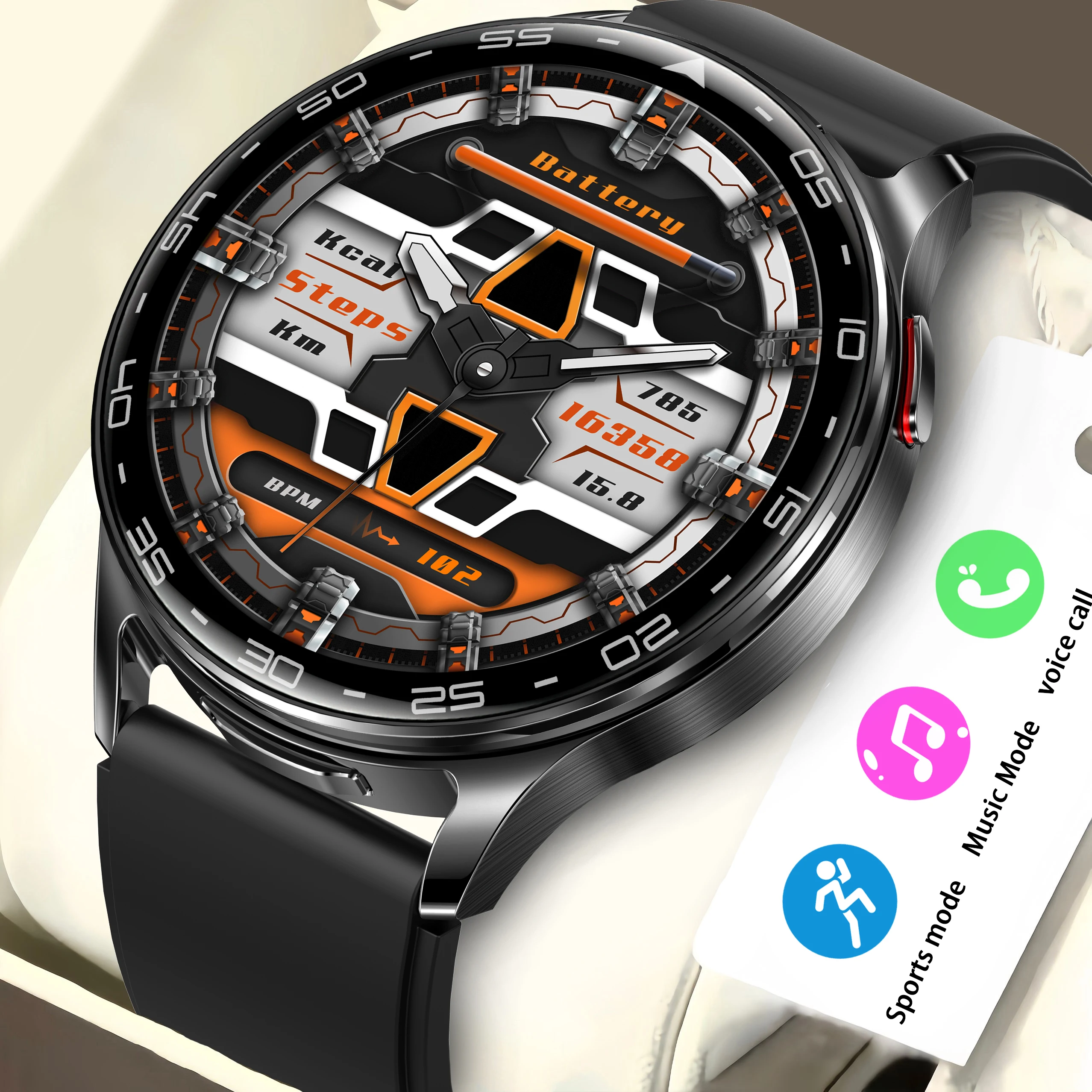 New men's 2024 smartwatch 1.39-inch 360 * 360 resolution high-definition screen IP67 waterproof health monitoring couple watch