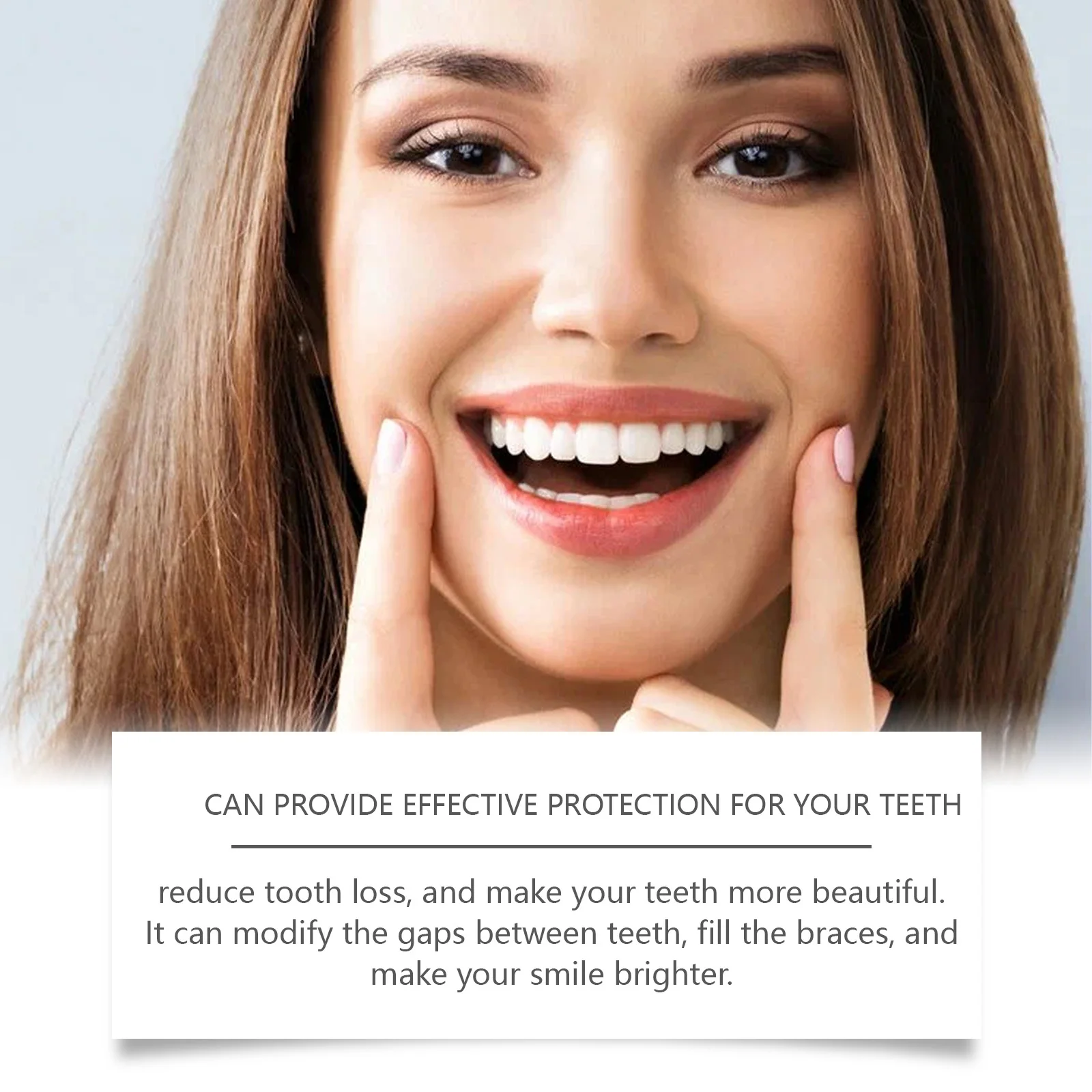 Upper and Lower Dentures Full Set Natural Safe Silicone False Teeth That Fit Oral Repair Missing Dull Tooth Portable Soft False