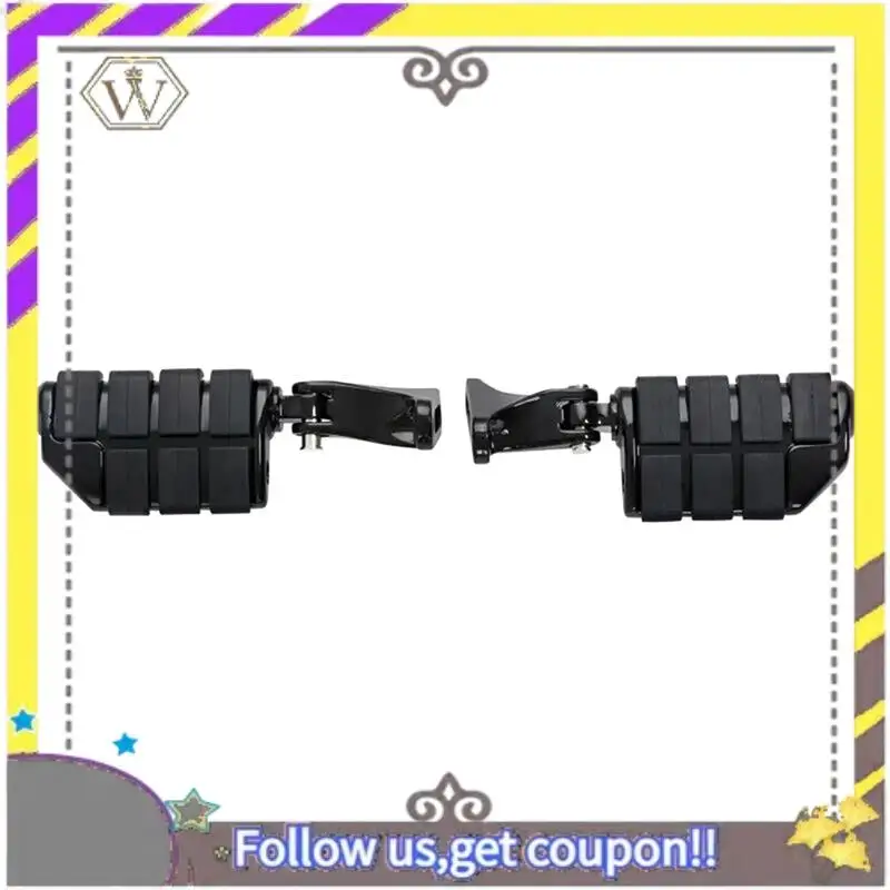 

ABXV-Black Rear Passenger Foot Pegs Bracket Mount Kit For Electra Street Glide