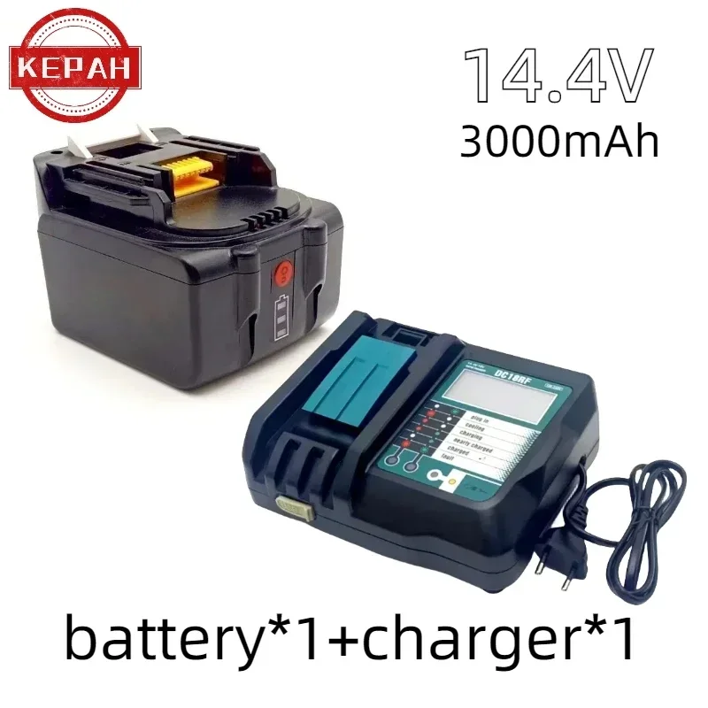 Imagem -02 - Ferramenta de Bateria Recarregável Makita 14.4v 3000mah Bl1430 Bl1415 Bl1440 1968754 1945580 1954448 3.0ah