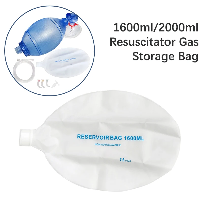 1PC borse Ambu per rianimazione per adulti/bambini/neonati 2000ml/1600ml borsa per serbatoio strumento di salvataggio Self-held di emergenza