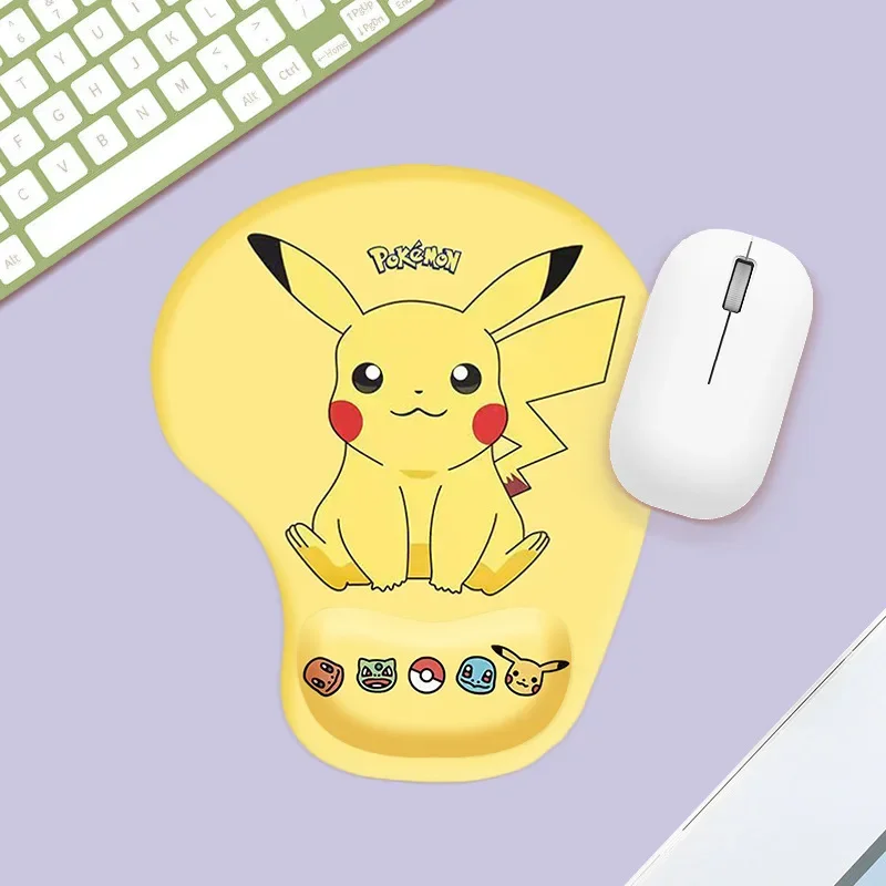 Pokemon Pikachu Anime Mouse Pad with Wrist Support Gengar Charmander Snorlax Jigglypuff Ditto Office Games Anti-slip Mouse Pad