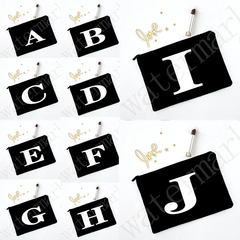 Letters Gedrukt Cosmetische Zakken Bachelorette Party Toiletartikelen Organizer Pouch Bruid Huwelijksgeschenken Bruidsmeisje Make-Up Gevallen