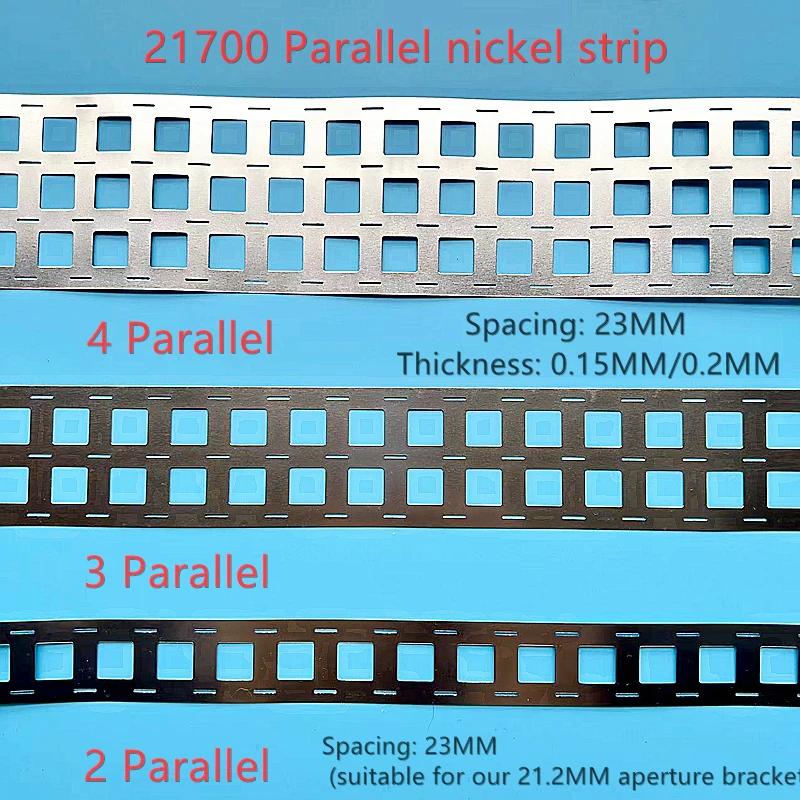 21700 battery nickel sheet nickel strip of solar battery pack is applicable to 21.2mm aperture 23mm Hole spacing  support