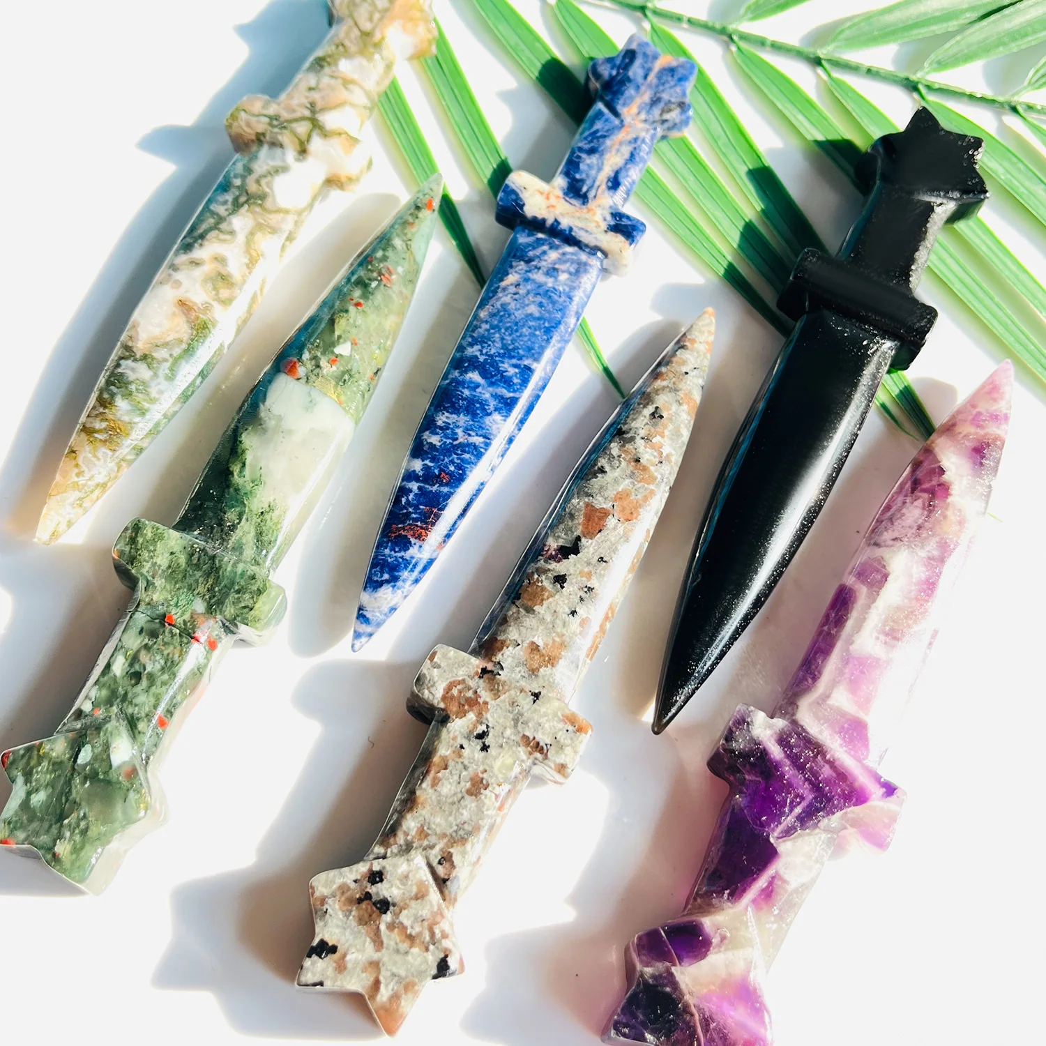 1PC High Quality Crysta Knife Natural Crystal Carving,Gemstone Jewelry,Glitter, Healing crystal, Birthday gift,Women gift