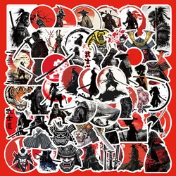 50pcs Japanese Bushido Series Graffiti Stickers Suitable for Helmets Desktop Wall Decoration DIY Sticker Pack Wholesale