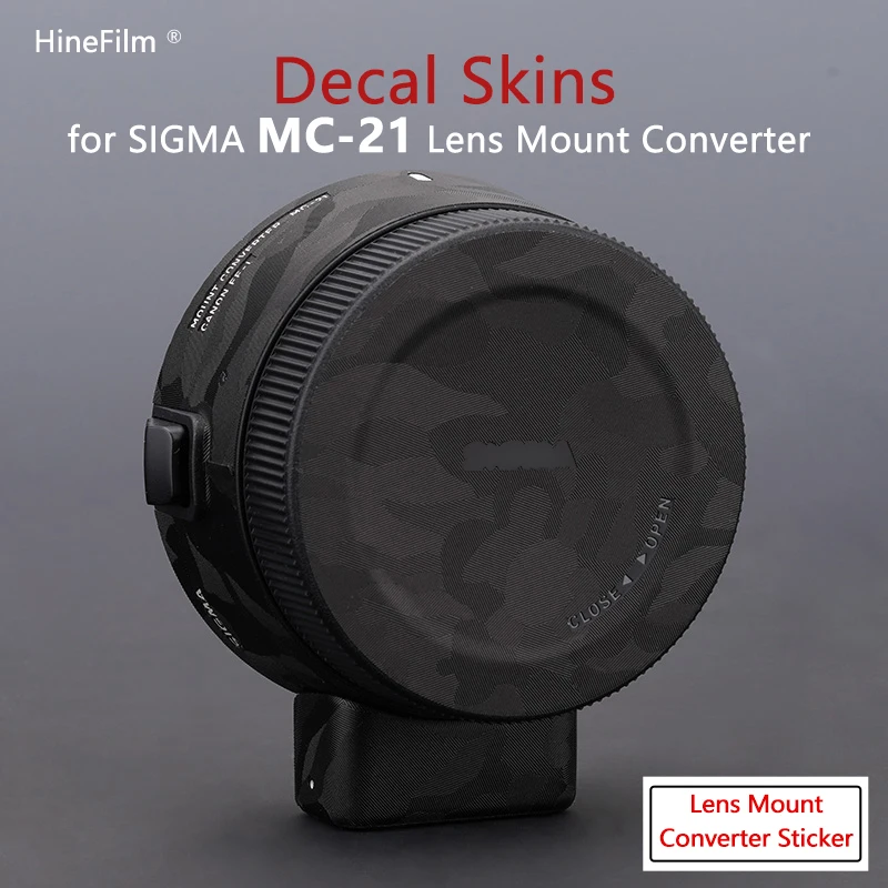 

Hinefilm Skin for sigma mc 21 adapter Lens Sticker Protective Film Sigma MC-21 Lens Wrap Cover Skin mc21 Adapter Skin