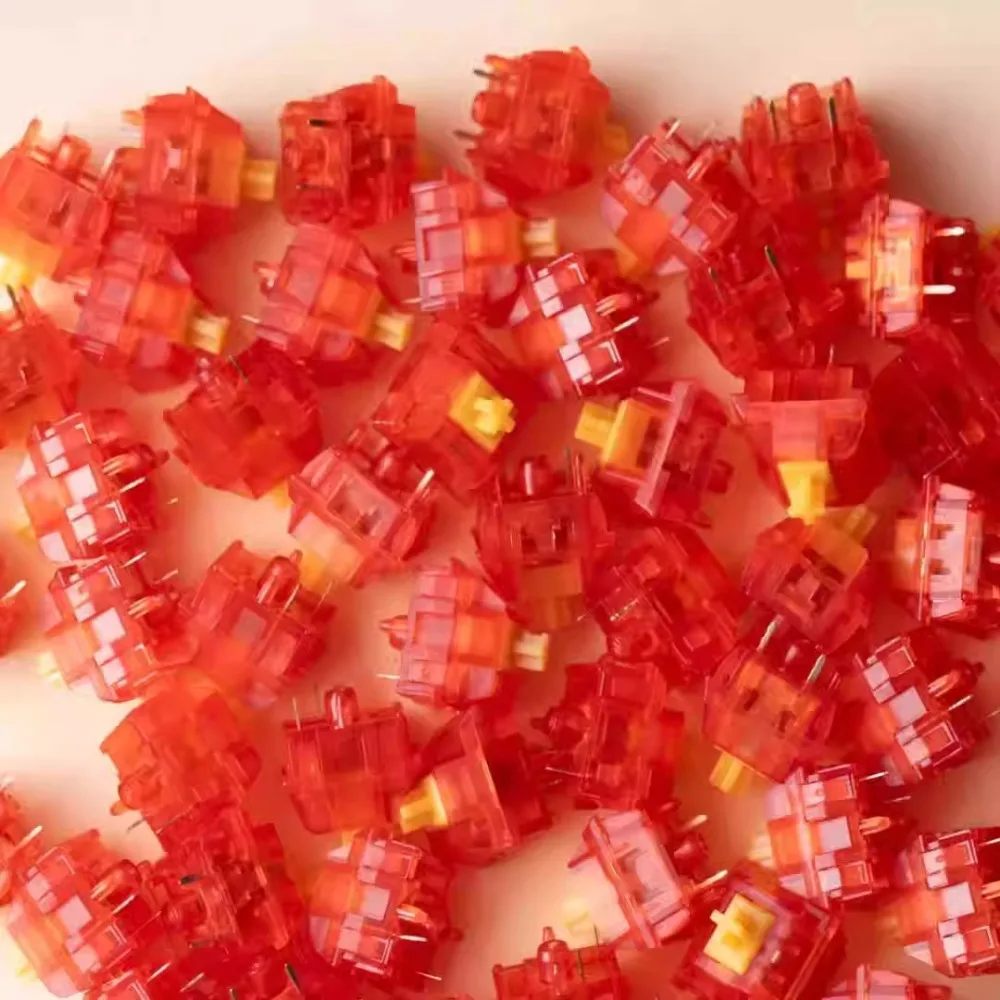 Переключатель Y2, 22 мм, пружина, 48 г, давление, изготовленный на заказ полупрозрачный HIFI линейный игровой переключатель для игр, механическая клавиатура, аксессуары, подарок