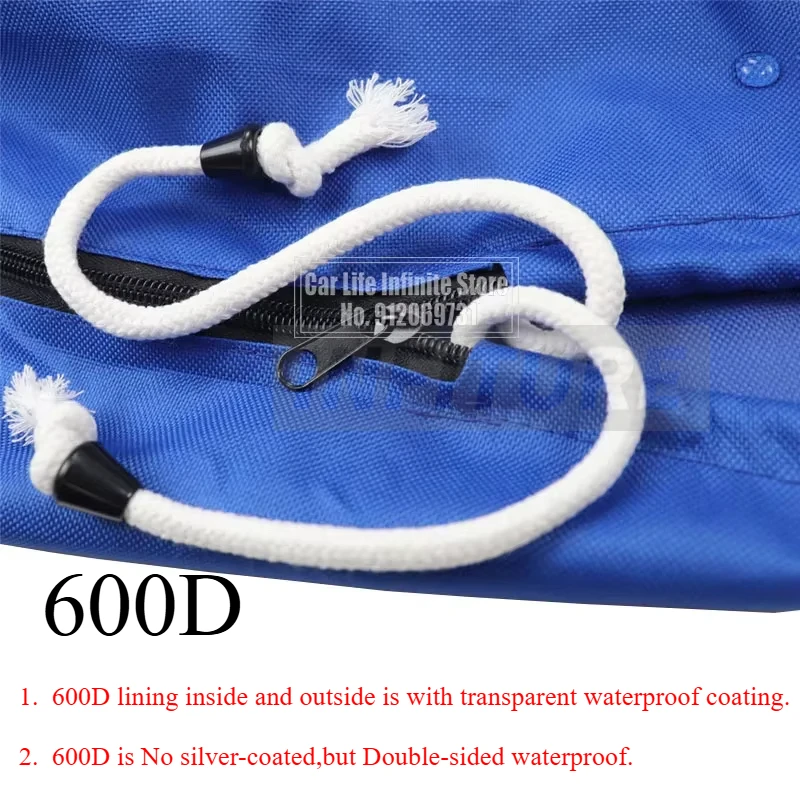 6-250HP Full Outboard Motor Engine Boat Cover 600D/420D Waterproof Anti-scratch Engine Protector Blue Black Grey Red Boat Fabric