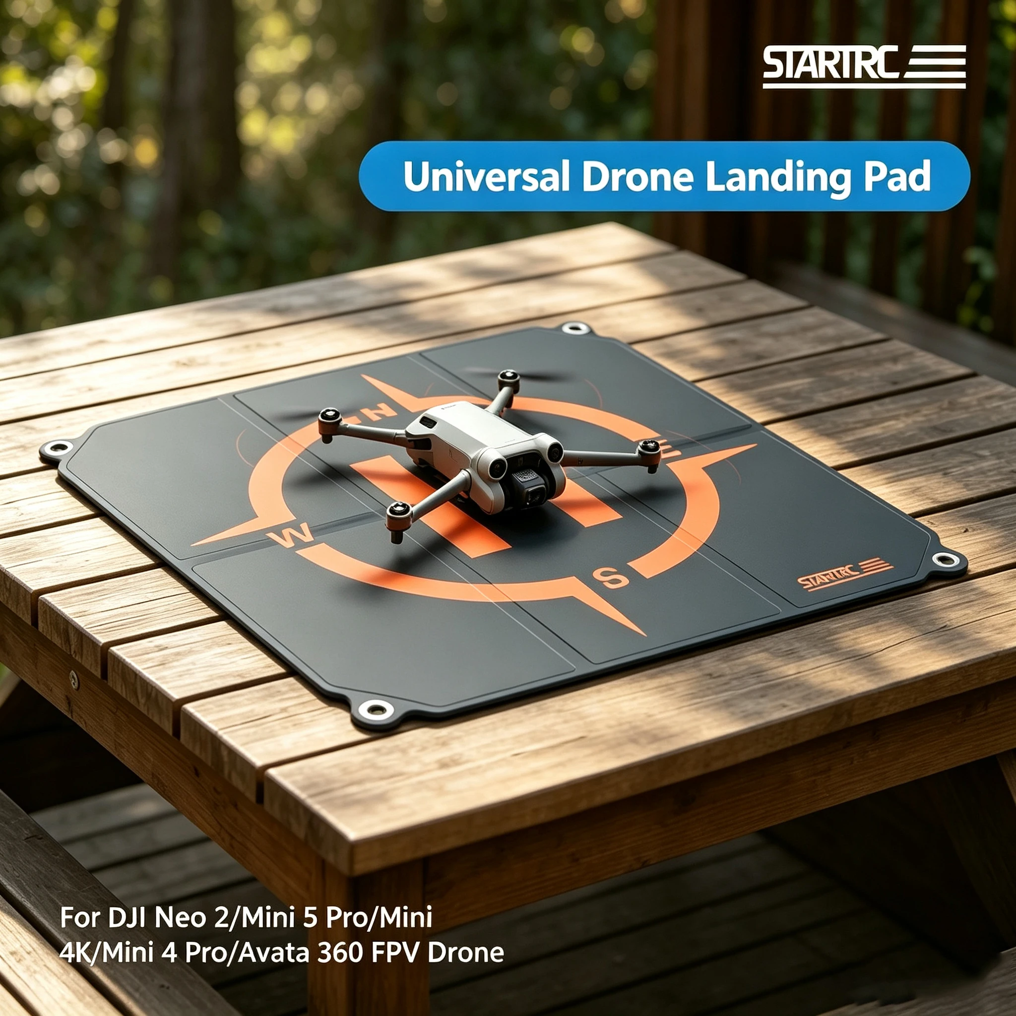 STARTRC Drohnen-Landeplatz Universelle Schnellklappbare Landeplattform für DJI Neo/Mini 4 Pro Holy Stone/FPV-Drohne 22 Zoll/55 cm