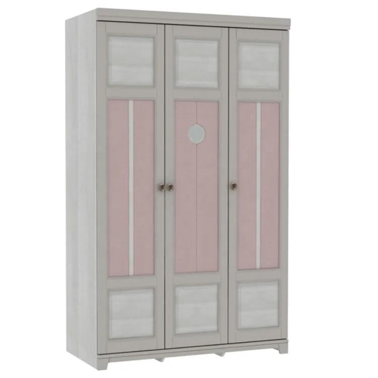 

Children Garderobe Girls Princess Storage Cabinet Kids Bedroom Set Two Three Doors Wardrobe Solid Wooden Cloakroom Room