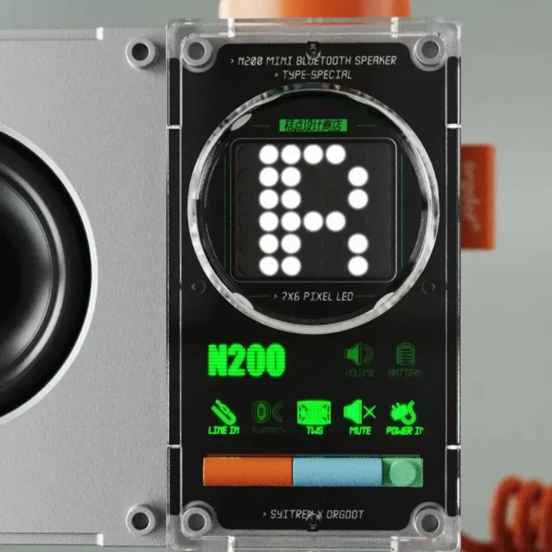 SYITREN N200 Bluetooth5.3 Desktop Speaker Retro Sound Small Computer Mini Audio Gaming HiFi Stereo Laptop Desktop Ornament  Gift
