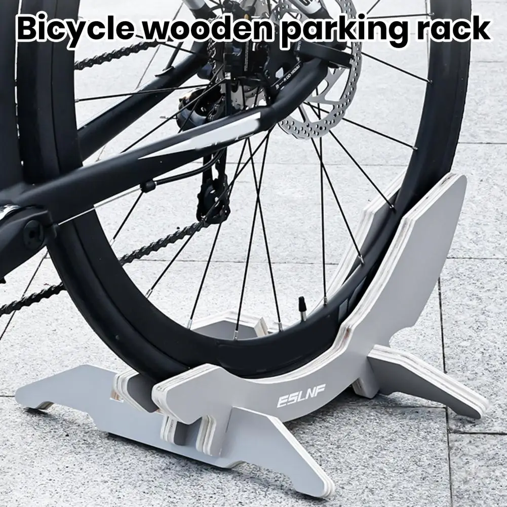 Bike Storage Rack Bicycle Parking Stand Versatile Wooden Bike Parking Rack Easy Installation Adjustable for Mtb for Indoor