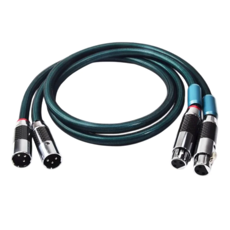[140] ATA Fever XLR Balance Line Single Crystal Copper Silver Plating Cannon Head XLR Male and Female Balance Signal Line