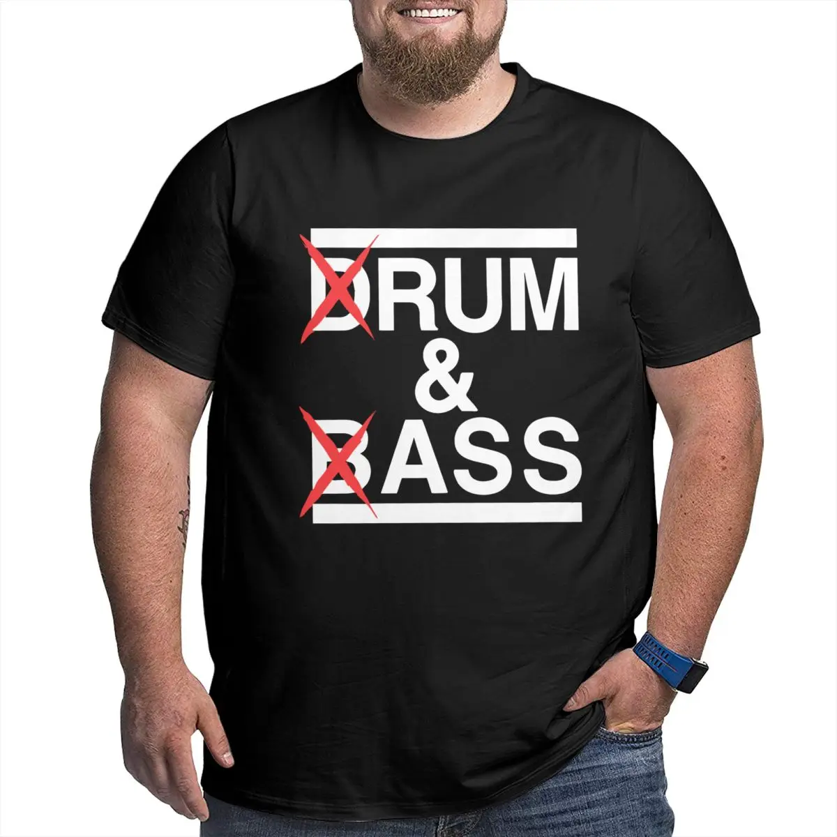 Men Funny Drum And Bass Rum And Ass T Shirt Vintage Oversized Cotton Custom Sleeve Men Tshirt