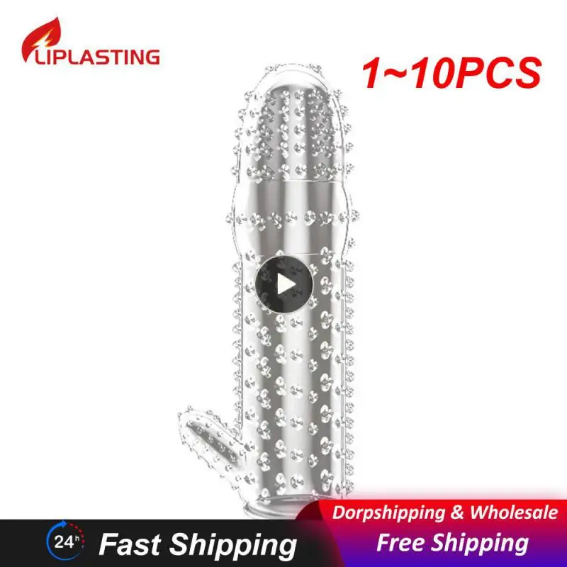 1~10PCS Male Enlargement Reusable Condom Penis Rings Delayed Ejaculation Adult Sex Toys for Man Cock Cover Ring Penis Sleeve 5