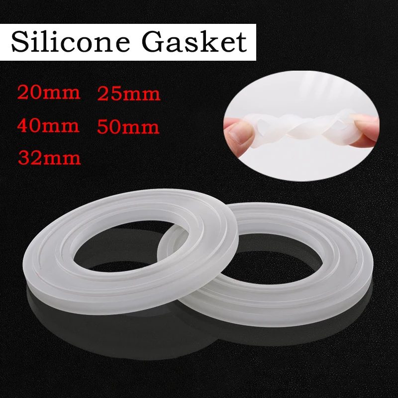

﻿ 20/25/32/40/50mm White O Ring Seal Gasket Silicone Rubber Insulated Waterproof Washer Round Shape Gasket