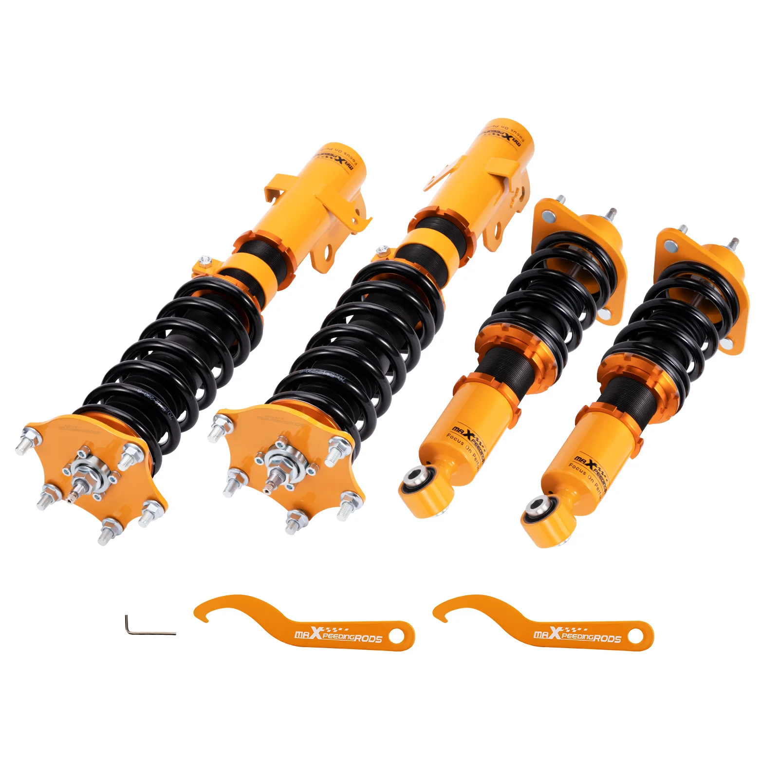 Coilover for Honda CRV 2007-2011, 24 Level Adjustable Damper Coilovers Suspension Kit Strut