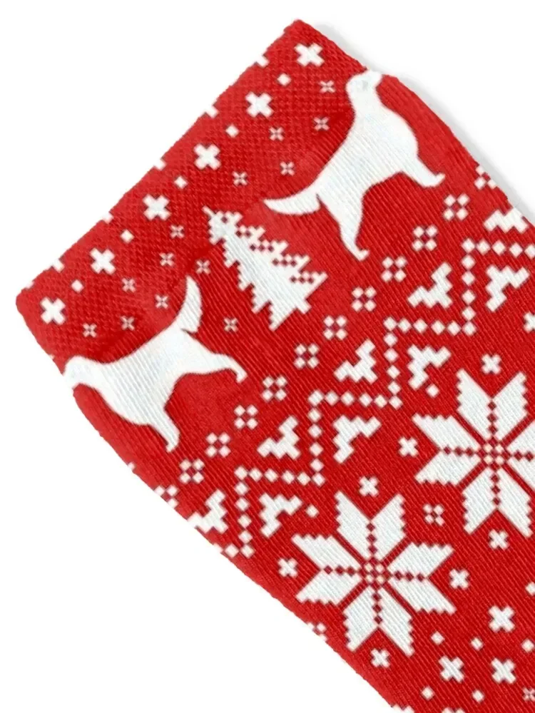 الصور الظلية الأيرلندية اضع الأحمر والأبيض عيد الميلاد عطلة نمط الجوارب الكثير تو الرياضة الرياضة الطابق الفاخرة امرأة الجوارب الرجال #2