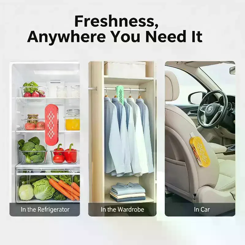 Hanging Refrigerator Deodorizer Box 99 Percent  24H Fast Odor Removal For Kitchen Keep Food Fresh Avoid Mixed Taste