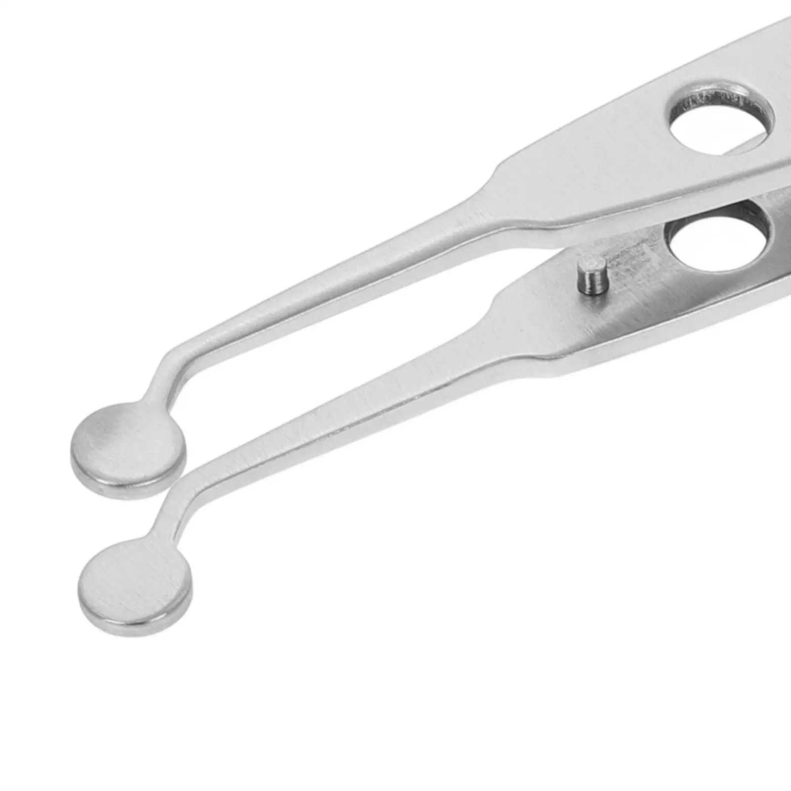 เครื่องมือ Meibomian Gland แหนบนวด Lash Eyelid Dermaplaning สําหรับ Face Silver Round Tip