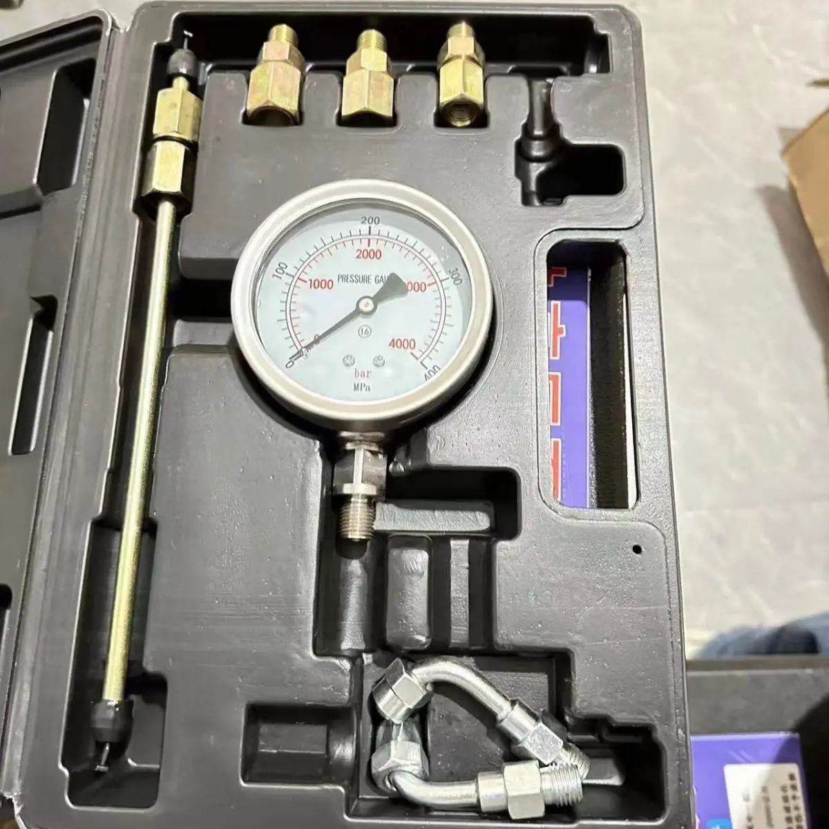 400Mpa Diesel Common Rail Pump Plunger Pressure Test Gauge 4000bar Pressure Meter Tool Set