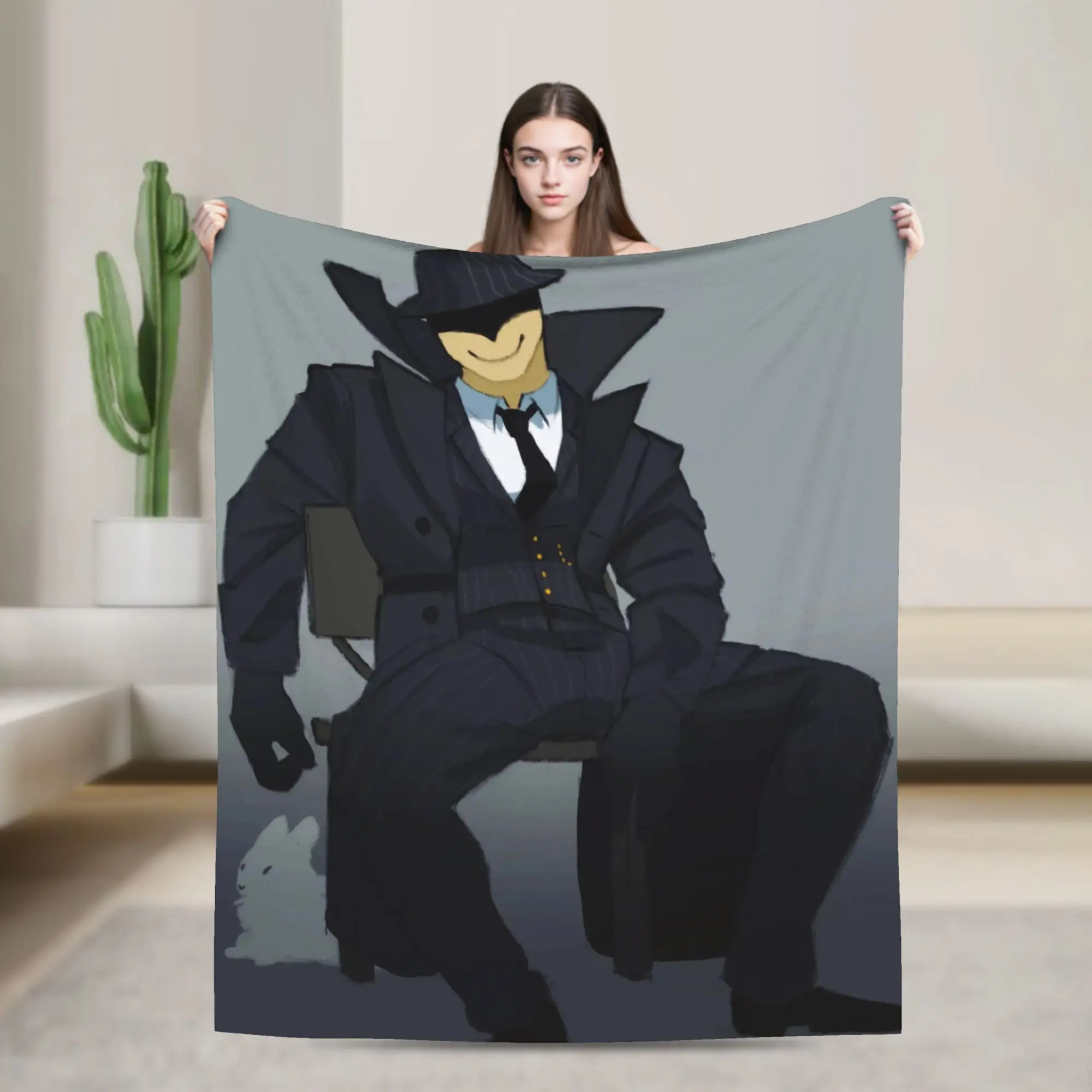 Forsaken Mafioso Plush Blanket Boy Girl  Flannel Throw Blanket For Bedroom Warm Design Quality Bedspread Gift