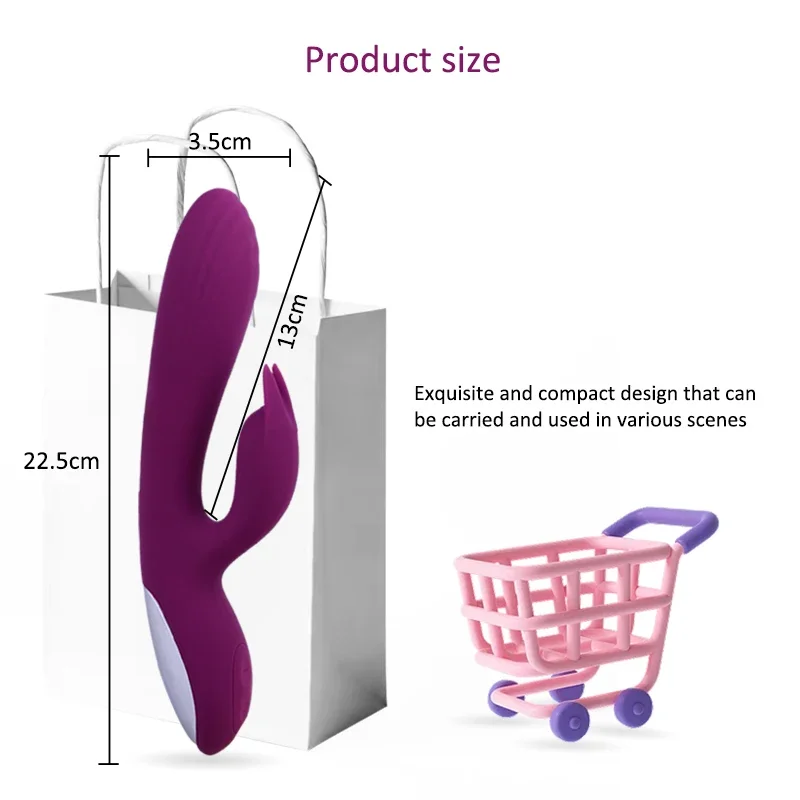 G Spot أرنب هزاز للنساء البظر الحلمة المزدوج محفز جهاز تدليك للمهبل 2 في 1 الاستمناء دسار للعب الكبار مثير