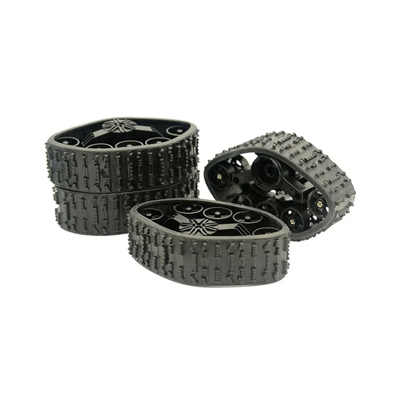 Rueda de pista de nieve de 4 piezas para WPL C14 C24 C24-1 B14 B24 1/16 RC, piezas de actualización de coche, accesorios