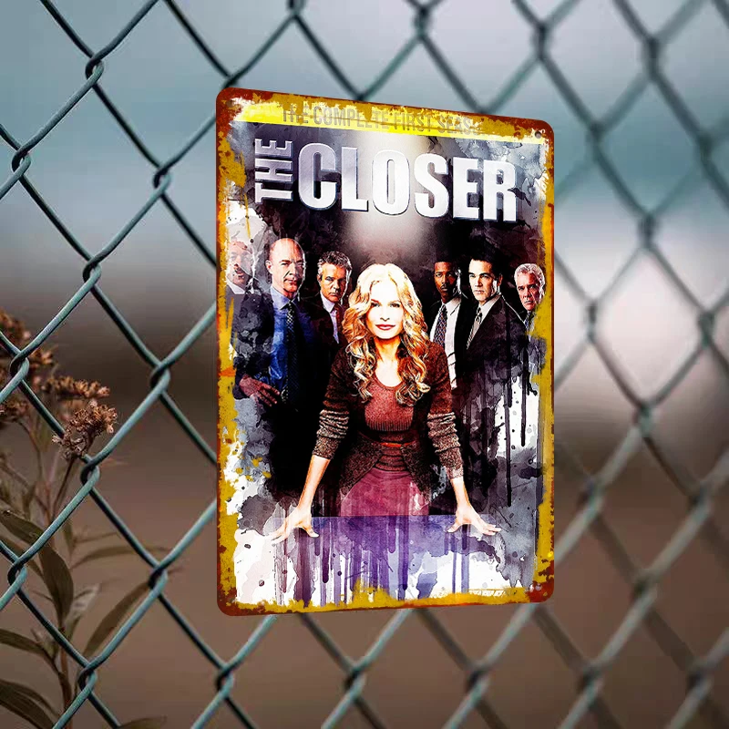 The Closer Complete First Season Poster Metal Wall Art TV Series Decorative Iron Painting for Home Office