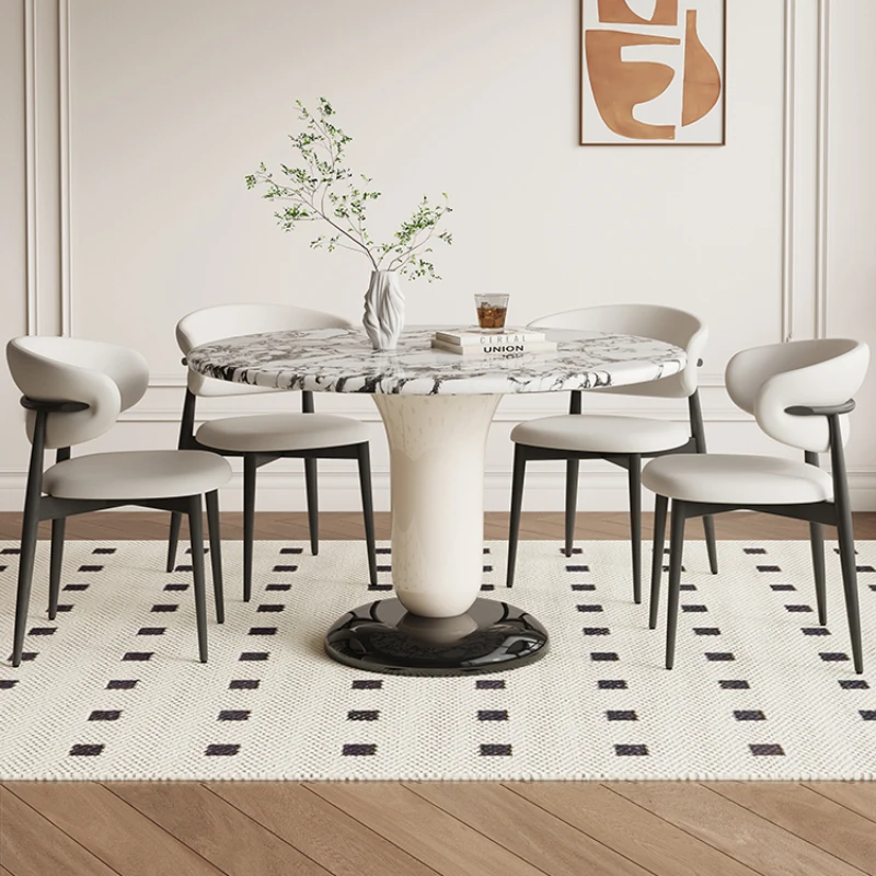 Restaurant Tables Reception Sedentary Table Oval Dining Round Marble Ceramic Designer Coffee Luxury Mesa Comedor Room Service