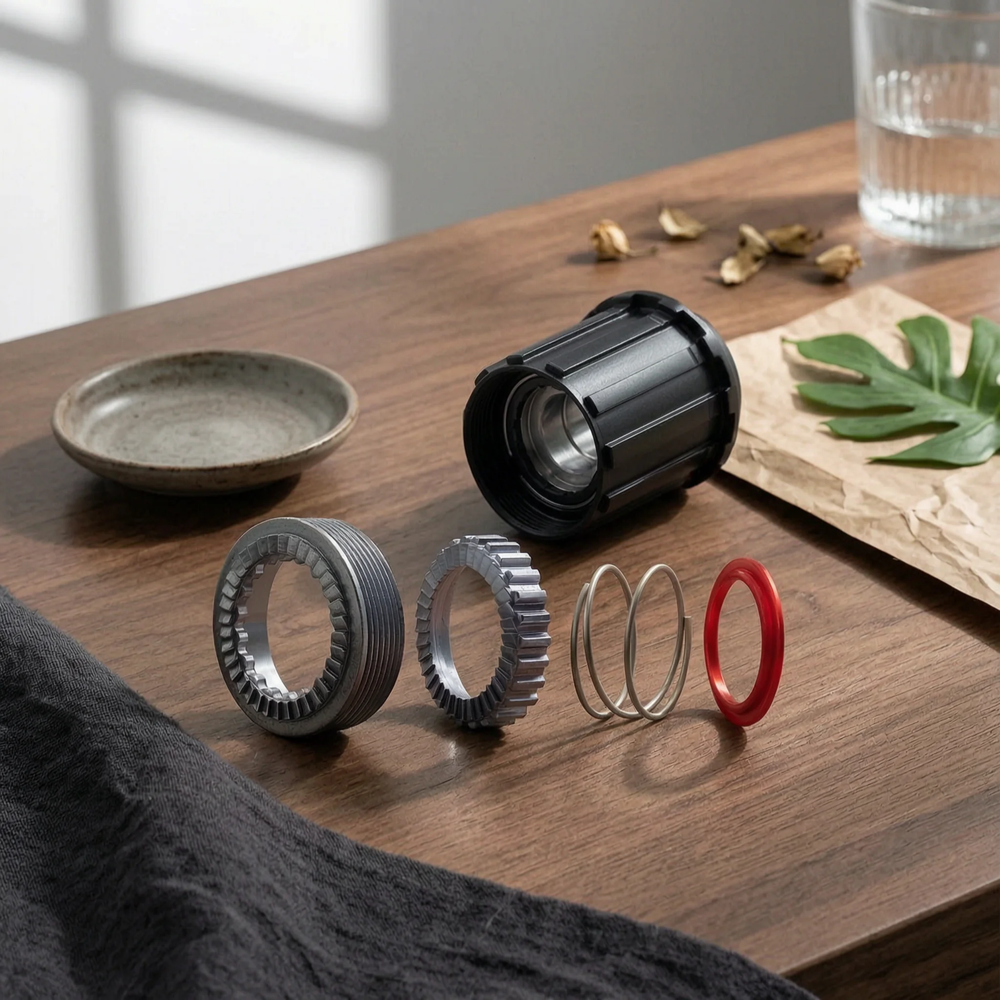 2 Pieces Ratchet Gear with Spring Long-Lasting Ratchet Gear Freehub Spring Lightweight Hub Part Responsive for Mechanics