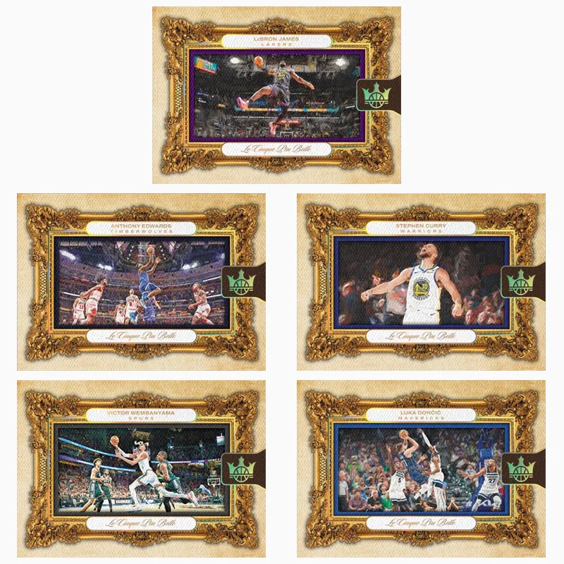 

Panini Diy Homemade 2025 Court Kings Le Cinque Piu Belle James Doncic Wembanyama Curry Edwards Basketball Star Trading Card Gift