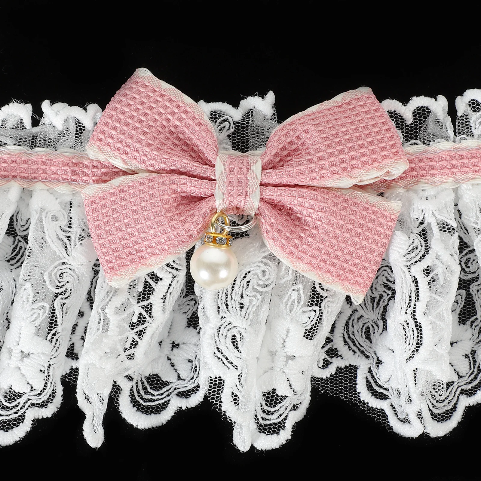 

Butterfly Knot Pet Collar Adjustable Lace Cat Dog Collar For Kitten Puppy Decorative Wear-Resistant Comfortable Accessory