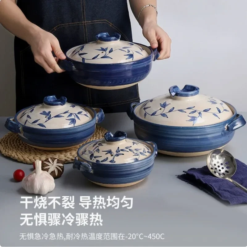 

3L Hot pot casserole slow cooker Ceramic Clay pot for cooking casserole dish cookware pots and pans High temperature Crock pot