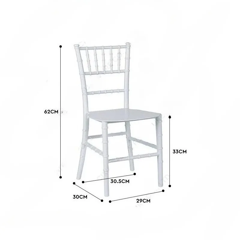 10 قطعة في الهواء الطلق الأبيض الاطفال حديقة الزفاف مأدبة الأطفال الصغيرة شيافاري تيفاني كراسي تناول الطعام البلاستيكية الأحداث الزفاف Cadeiras