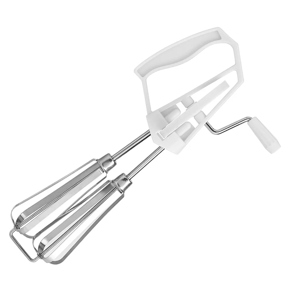 Kitchen Gadget Stainless Steel Egg Beater Hand Crank Dishwasher Safe Hand Whip Whisk Efficient Durable Manual Whisk Baking