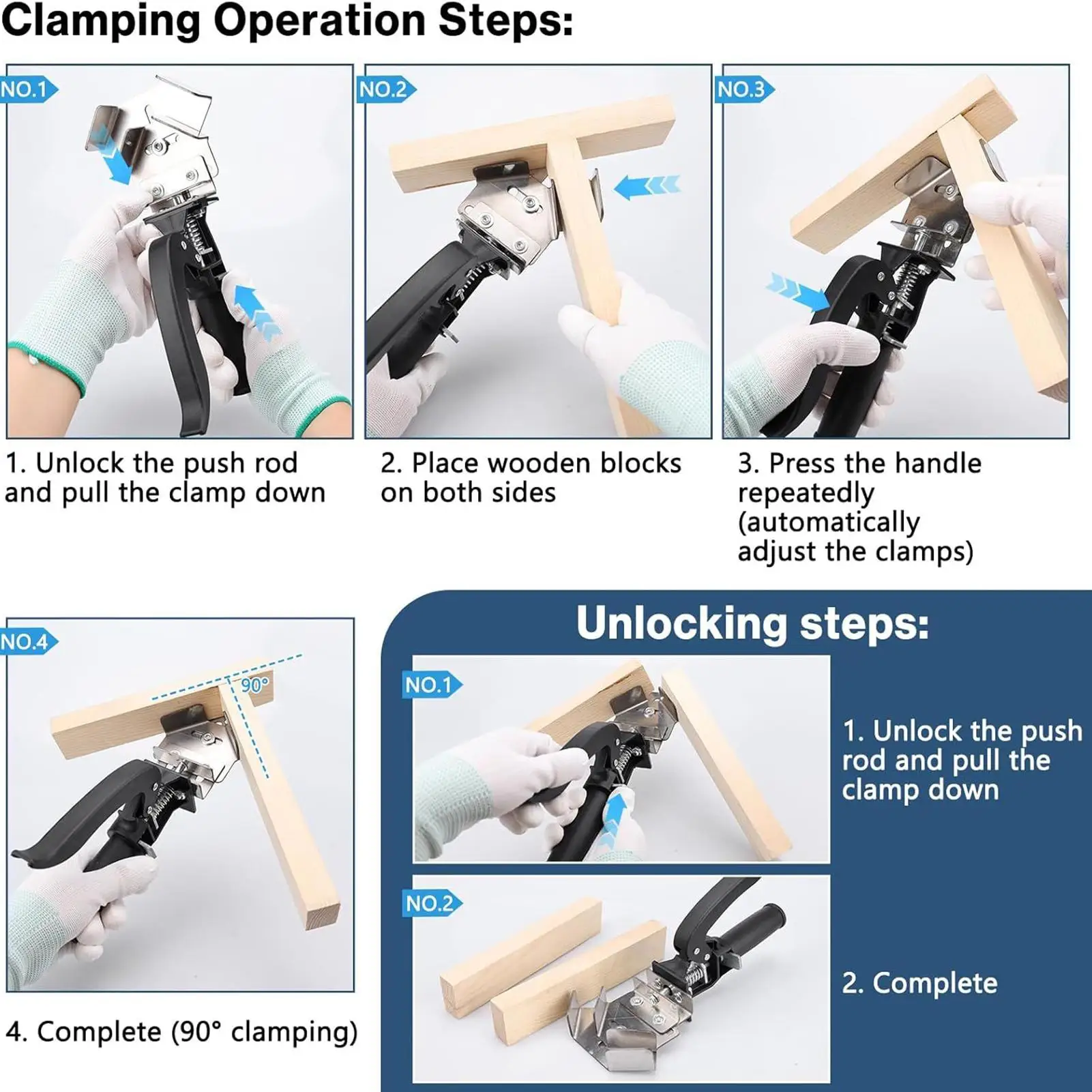 

Right Angle Clamp Adjustable Quick Release Tool Non-Slip Angle Clamps For Woodworking For Woodworking Carpentry Frame Building