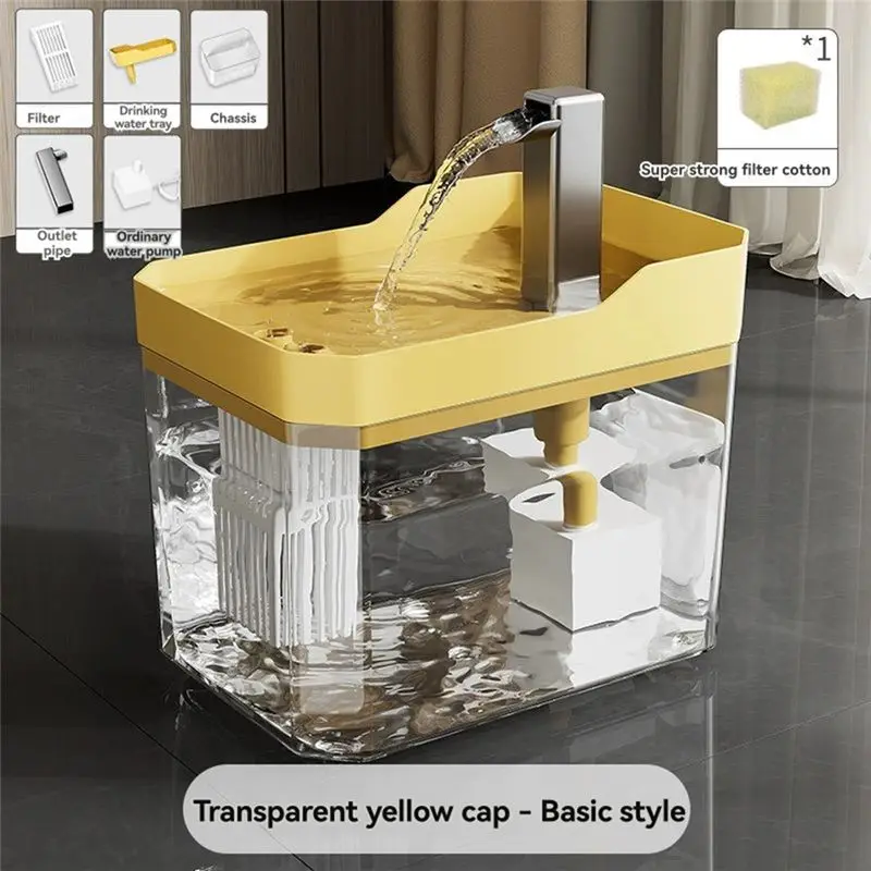 NEW HOT In Stock-USB Powered Automatic Cat Water Fountain Anti-Dry Feature Recirculating Filtered Water Dispenser With Pump