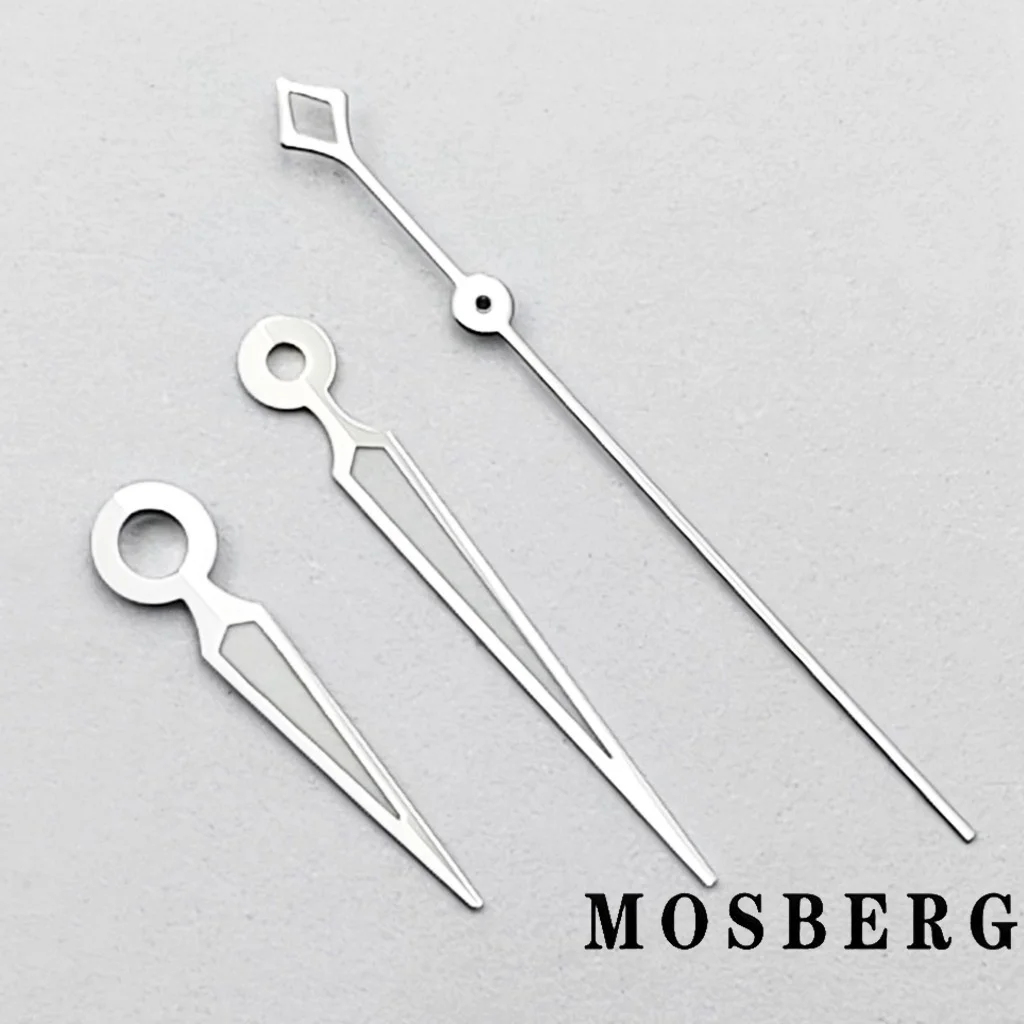 NH35 Watch Hands Green Luminous Fit NH35 NH36 Watches Automatic Movement Silver Watches Pointer Accessory Part