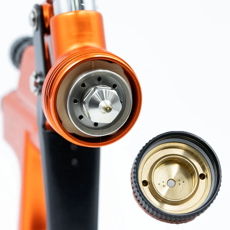 مسدس رش طلاء السيارات عالي السرعة قابل للتخصيص OEM مع فوهة تدفق عالية 1.3 مم وكفاءة عمل مزدوجة وتغذية الجاذبية #5