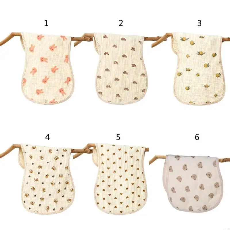 

T8UD Cotton Burp Cloths Milk Spit Up Rag Newborn Face Towel Absorbent Burping Cloth