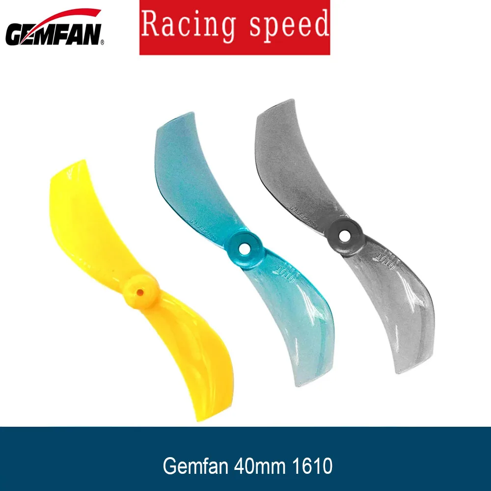 4Pairs 8pcs Gemfan 1610 40mm 2-Blade Propeller CW/CCW for Hollow Cup Motor, Micro FPV Drone RC Airplane Accessories