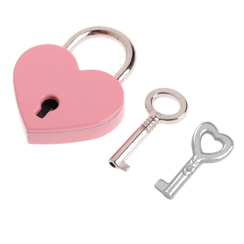 Heart for Wish Lock Metal Love Padlock for Luggage Book Jewelry Box Dropship