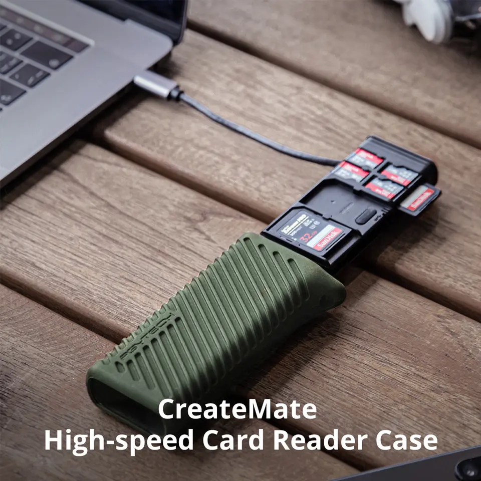 PGYTECH USB-C SD/TF Memory Card Reader & Case, 312MB/s USB 3.1, IP54 Rated