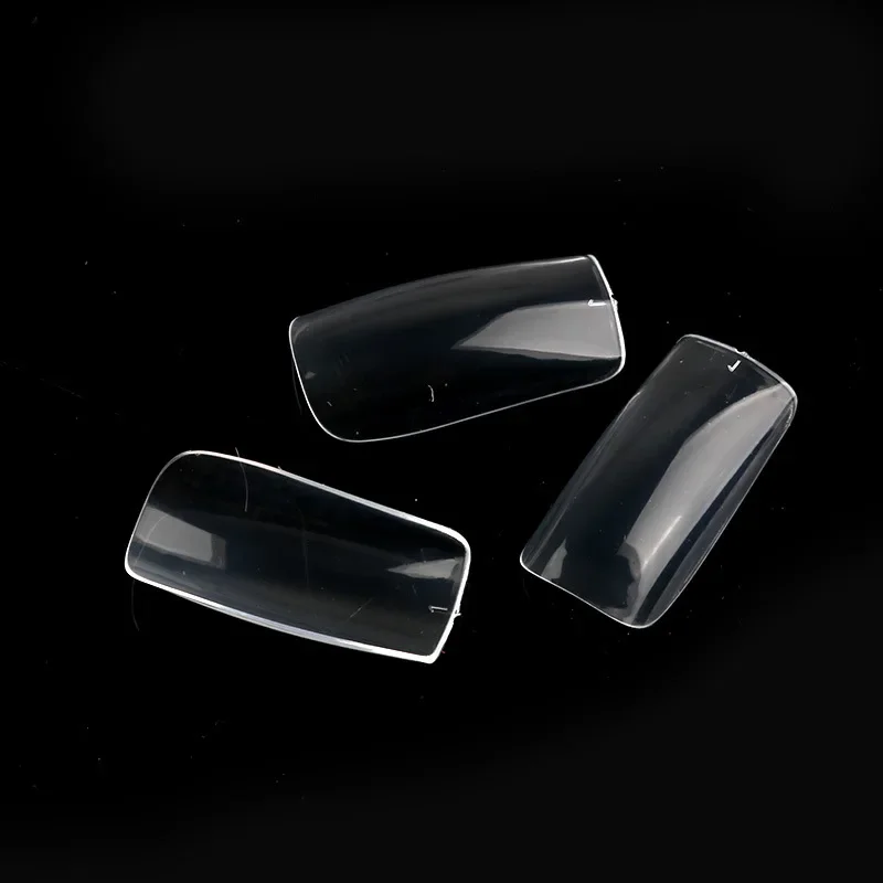 500 pçs dicas de unhas acrílicas transparente artificial meia capa francesa capa completa manicure unhas falsas caixa conjunto para diy arte do prego