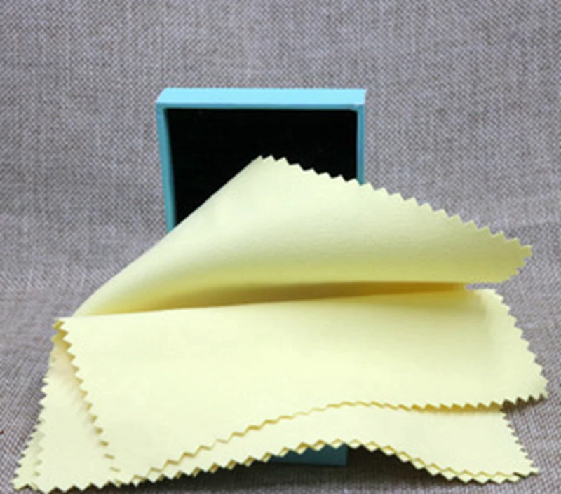 18 X 15CM Large Size Silver Jewelry Polishing Cleaning Wiping Polish Cloth Microfiber Suede Fabric