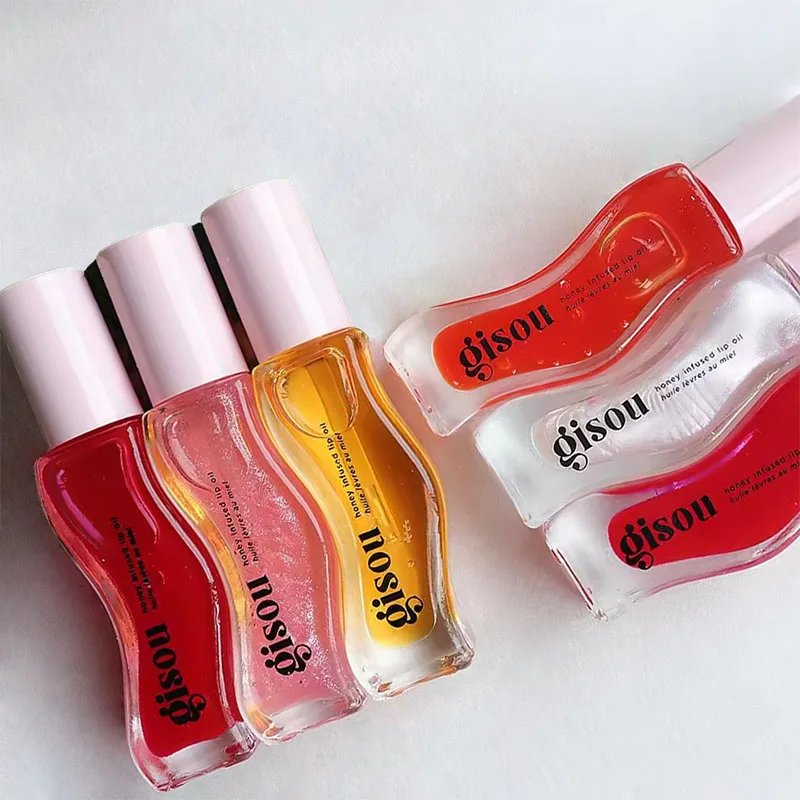 Bálsamo labial hidratante Gisou multicolor a la moda, aceite de sandía para labios, cuidado del labio Benetitnt para labios, brillo exfoliante