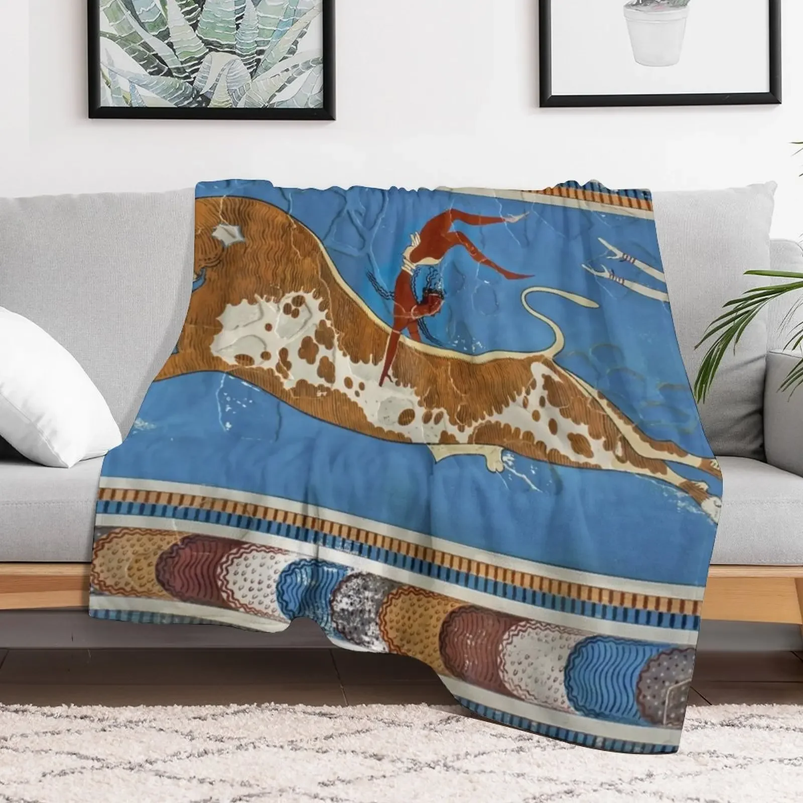 Minoan Throw Blanket Luxury St funny gift For Sofa Thin Blankets