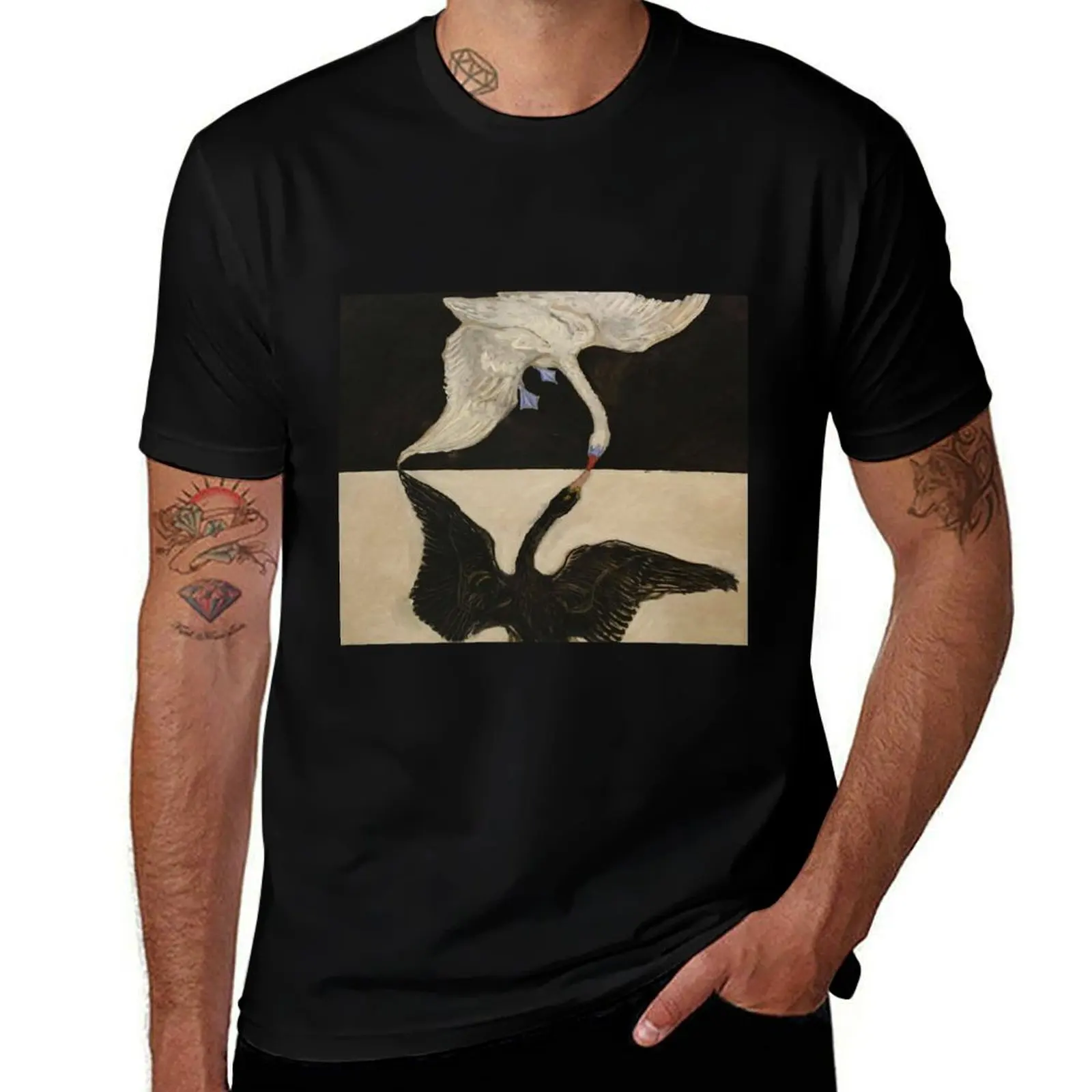 Hilma af Klint - The Swan, No. 01, Group IX-SUW T-Shirt for a boy street wear oversizeds men workout shirt